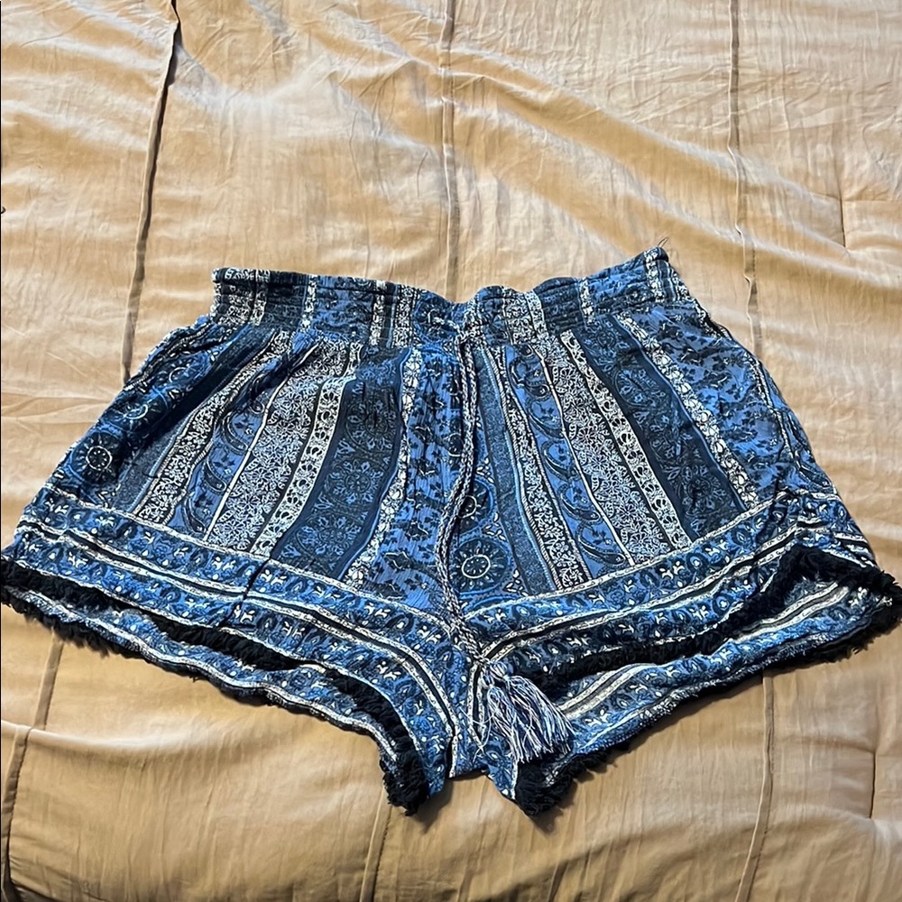 Mudd Blue patterned Denim Shorts